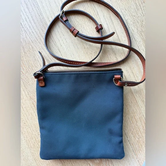 Dooney & Bourke Navy and Tan Crossbody Bag - Picture 5 of 11